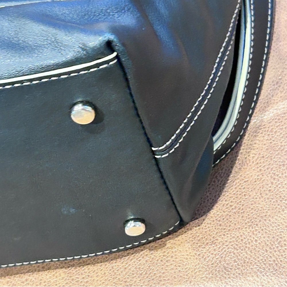 KATE SPADE NY Mott Street Riley Satchel Leather Storybook Lining Crossbody 15x9 - Picture 13 of 16